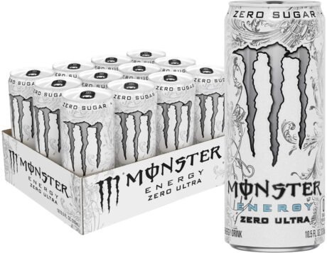 Clearance Sale – Monster Energy Zero Ultra. Sugar Free Energy Drink. 10.5 Ounce (Pack of 12)